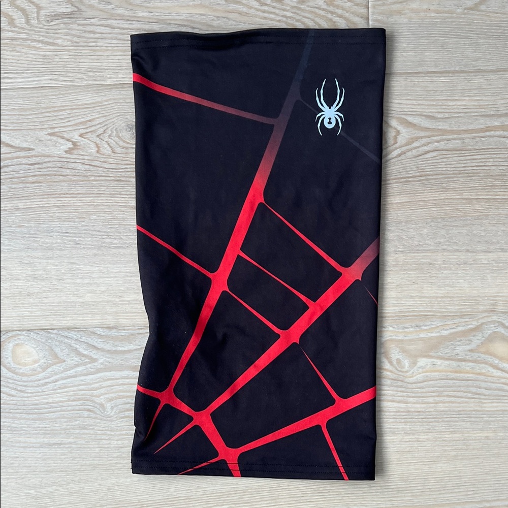 Spyder Black and Red Face Mask